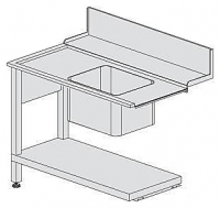 Стол для посудомоечной машины Kromo K5-SX левый